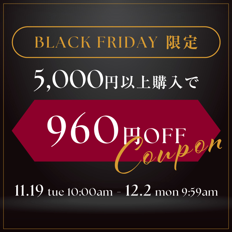 BLACK FRIDAY Coupon！