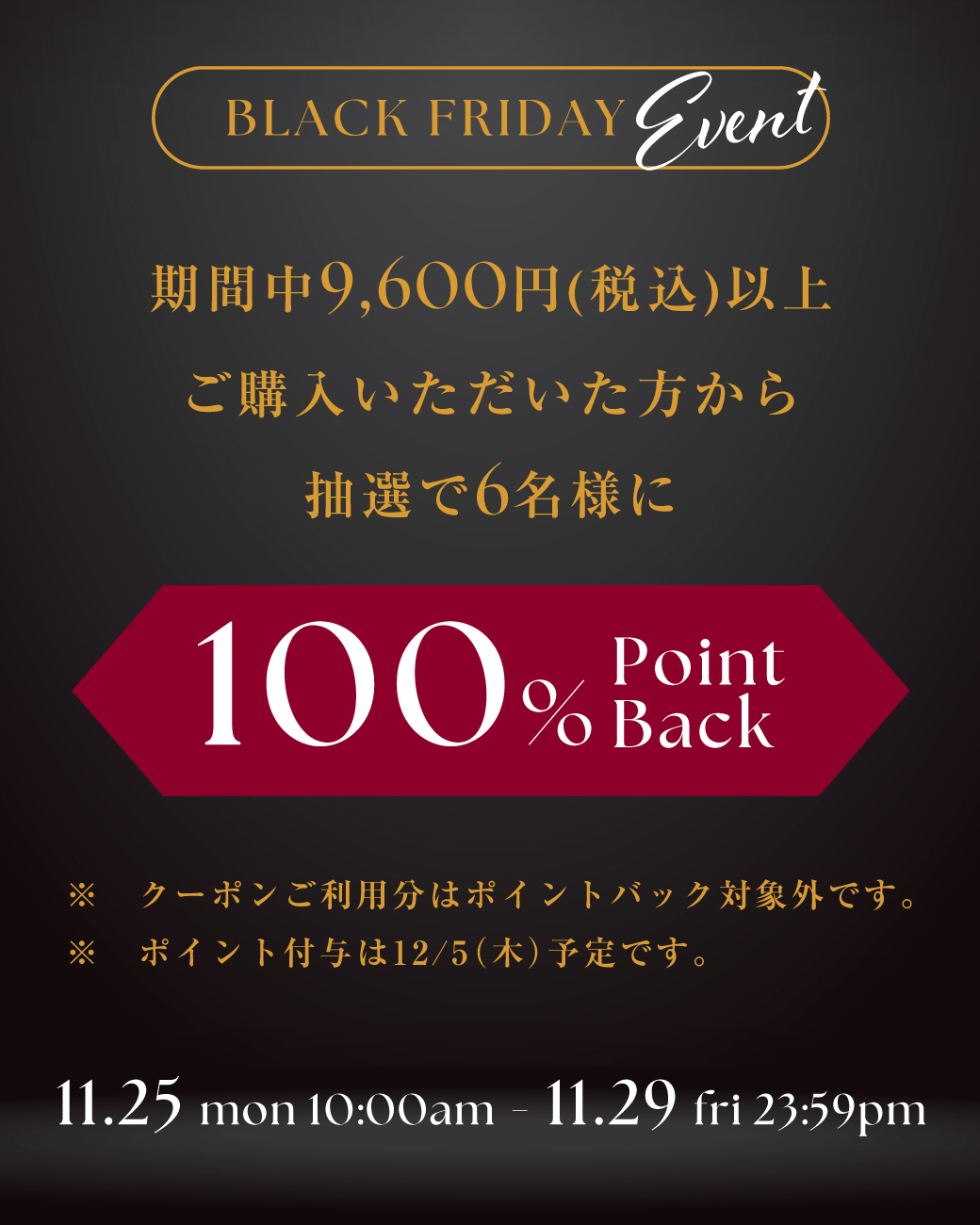 BLACK FRIDAY Event! 