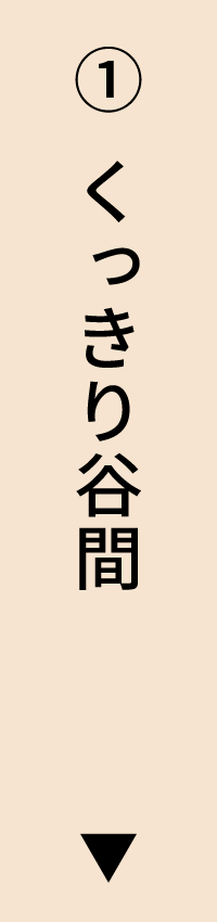 くっきり谷間