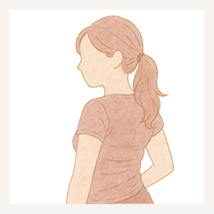 離れ乳や背中の段差が気になる